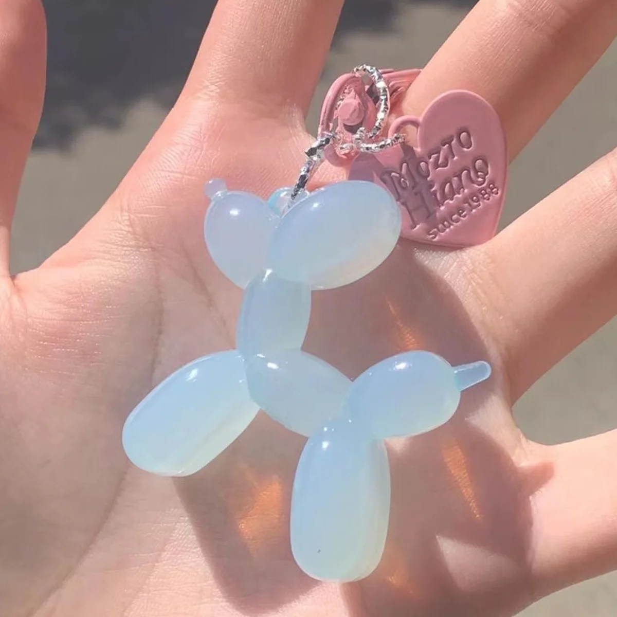 Colgante de gelatina corazón para cachorro