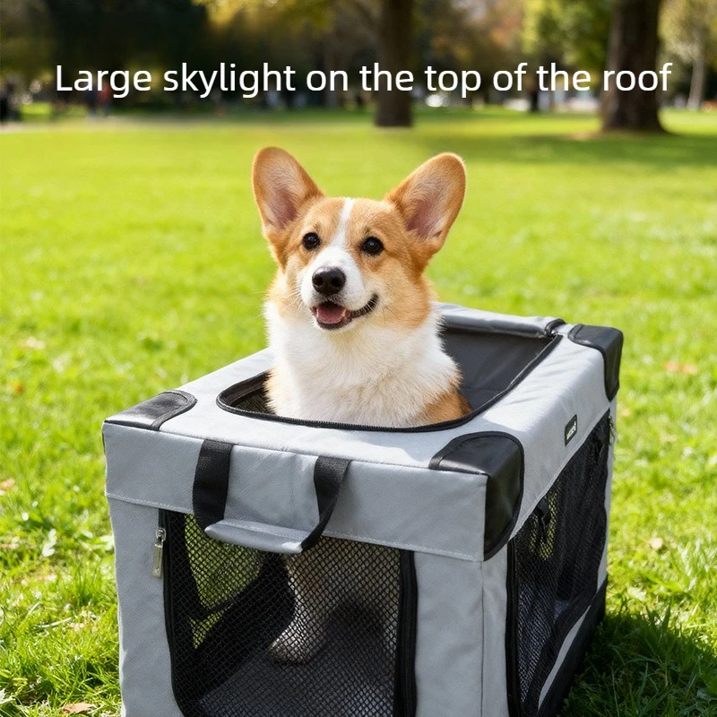 Transportín transpirable para perros grandes y gatos – jaula viaje - imagen 5