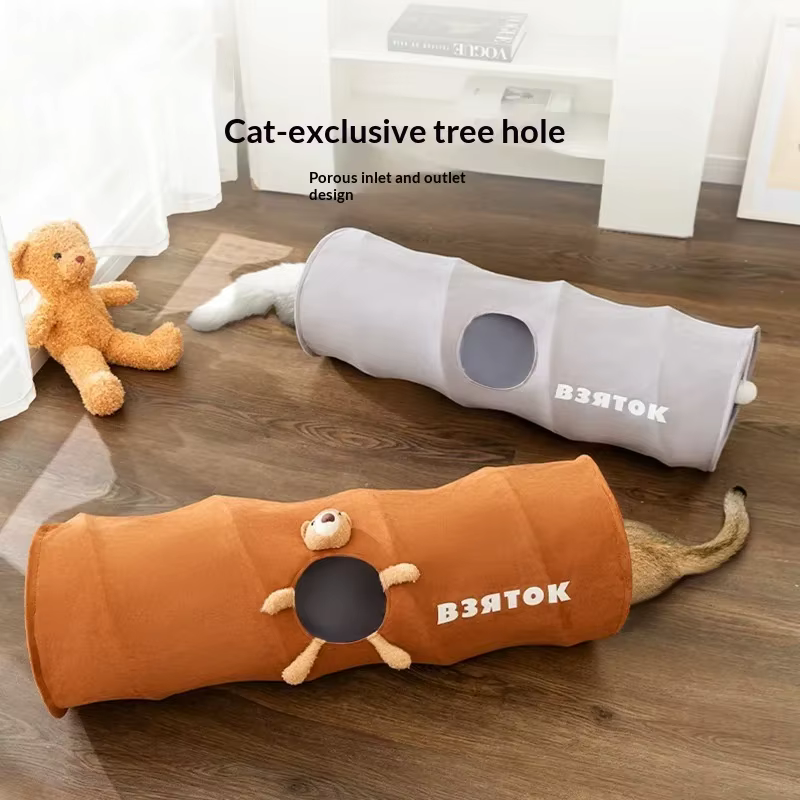 Túnel de Juego Plegable para Gatos – Juguete Interior Interactivo - imagen 4