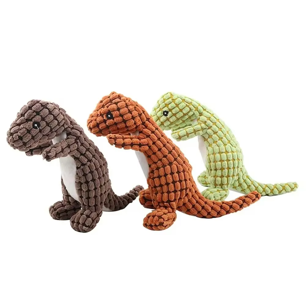 Peluche dinosaurio divertido para perros