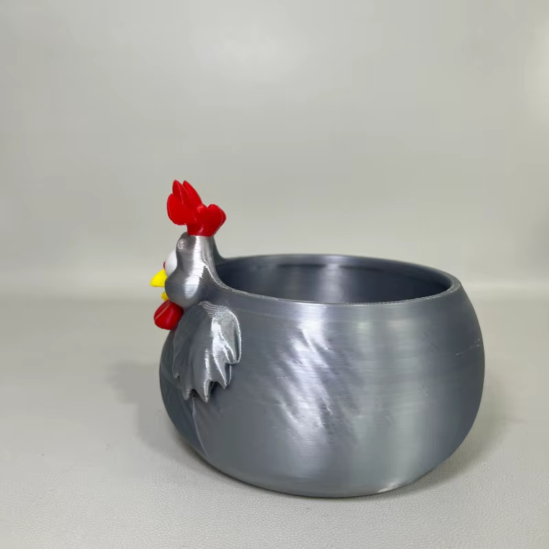 Tazón de servir con diseño de gallina