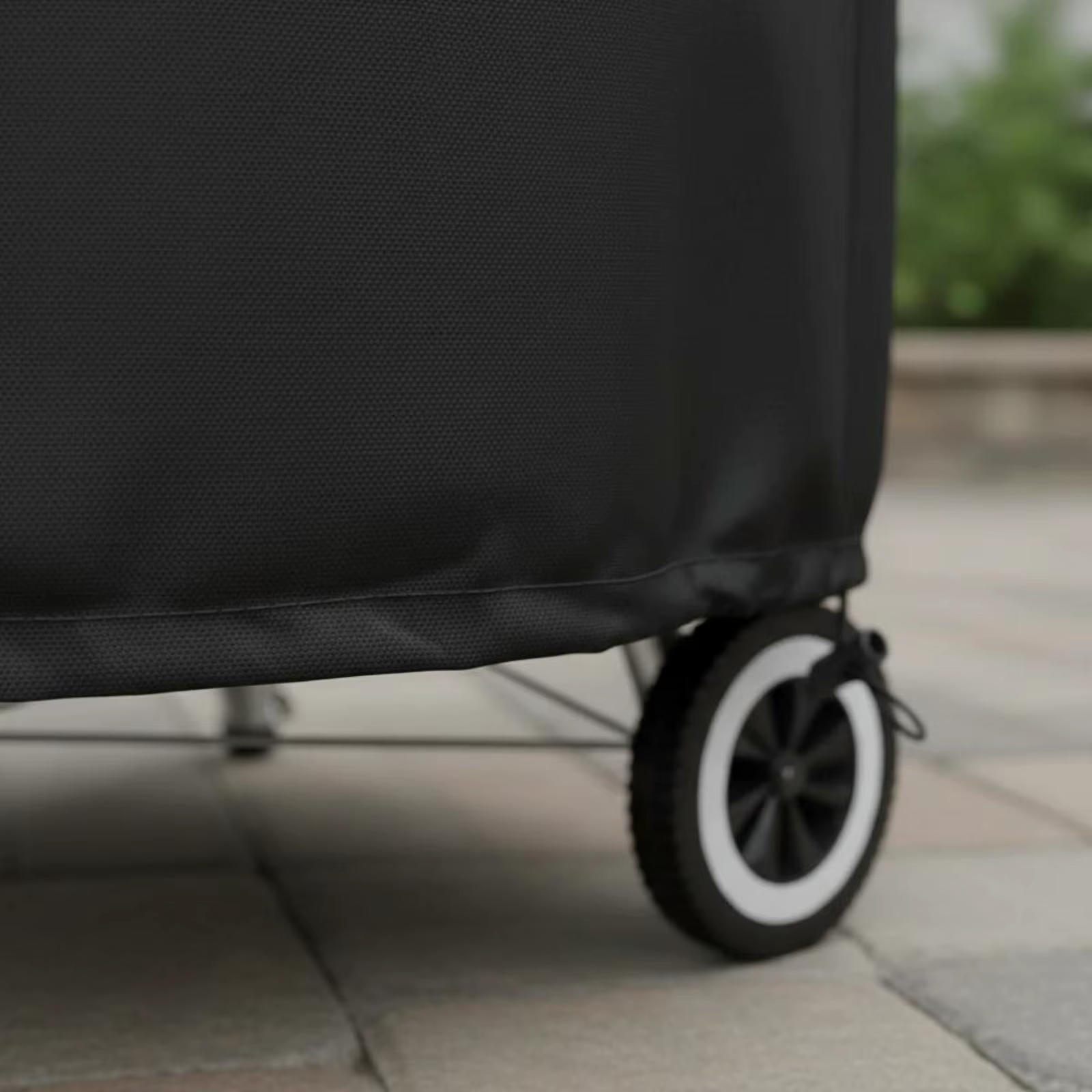 Funda redonda para fogón con cordón ajustable – Protector parrilla exterior - imagen 4