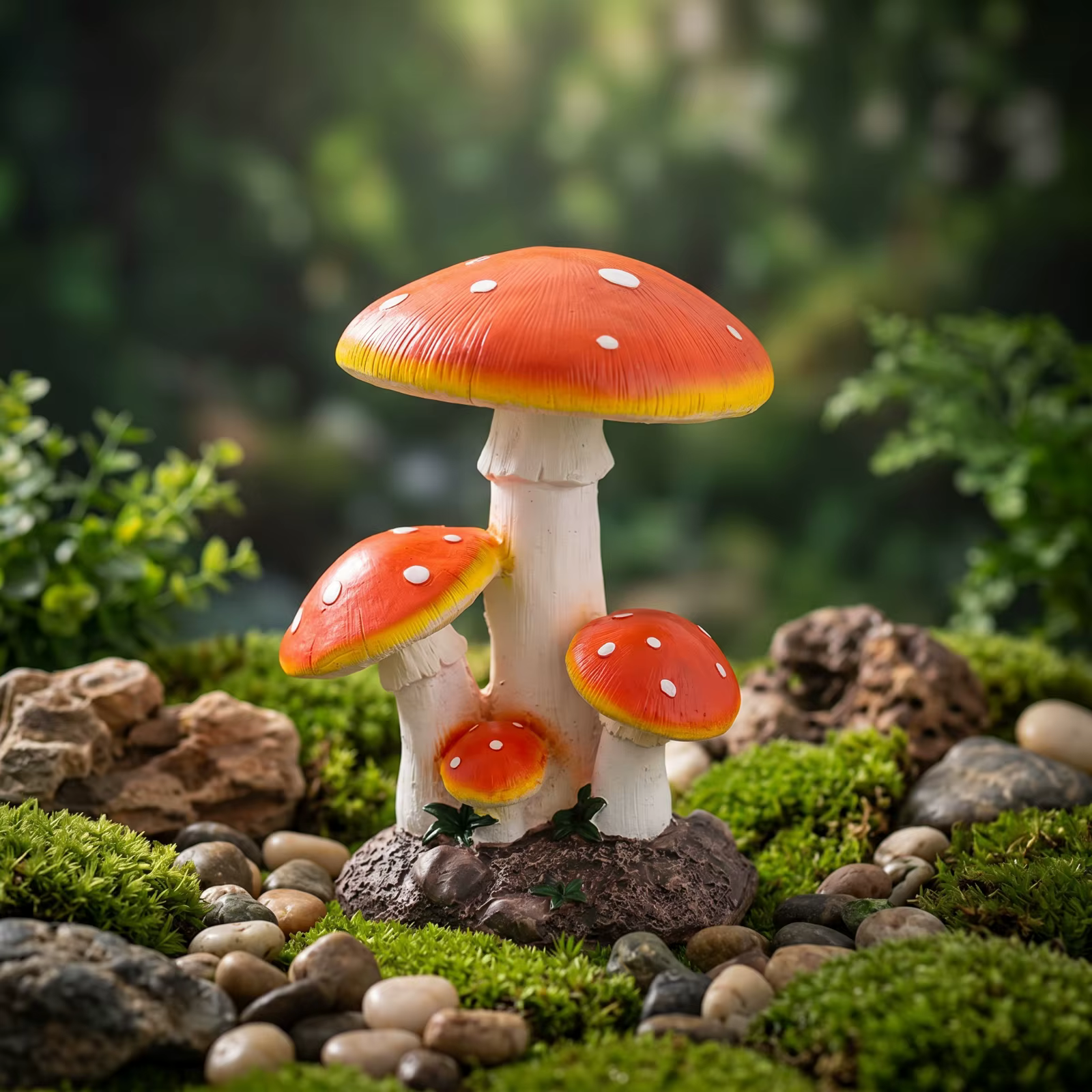 Estatua de Hongo para Jardín y Exterior – Decoración Realista - imagen 5