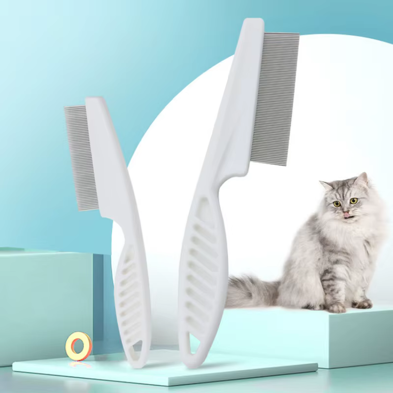 Peine y cepillo deslanador para gatos de acero inoxidable