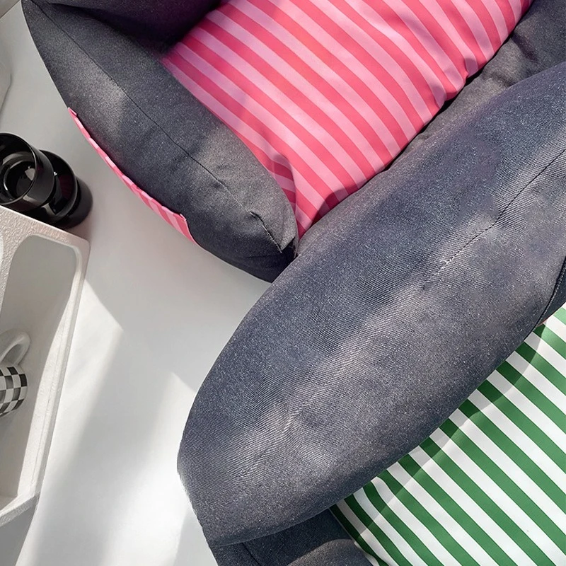 Cama sofá rayas para perros pequeños y gatos - imagen 3