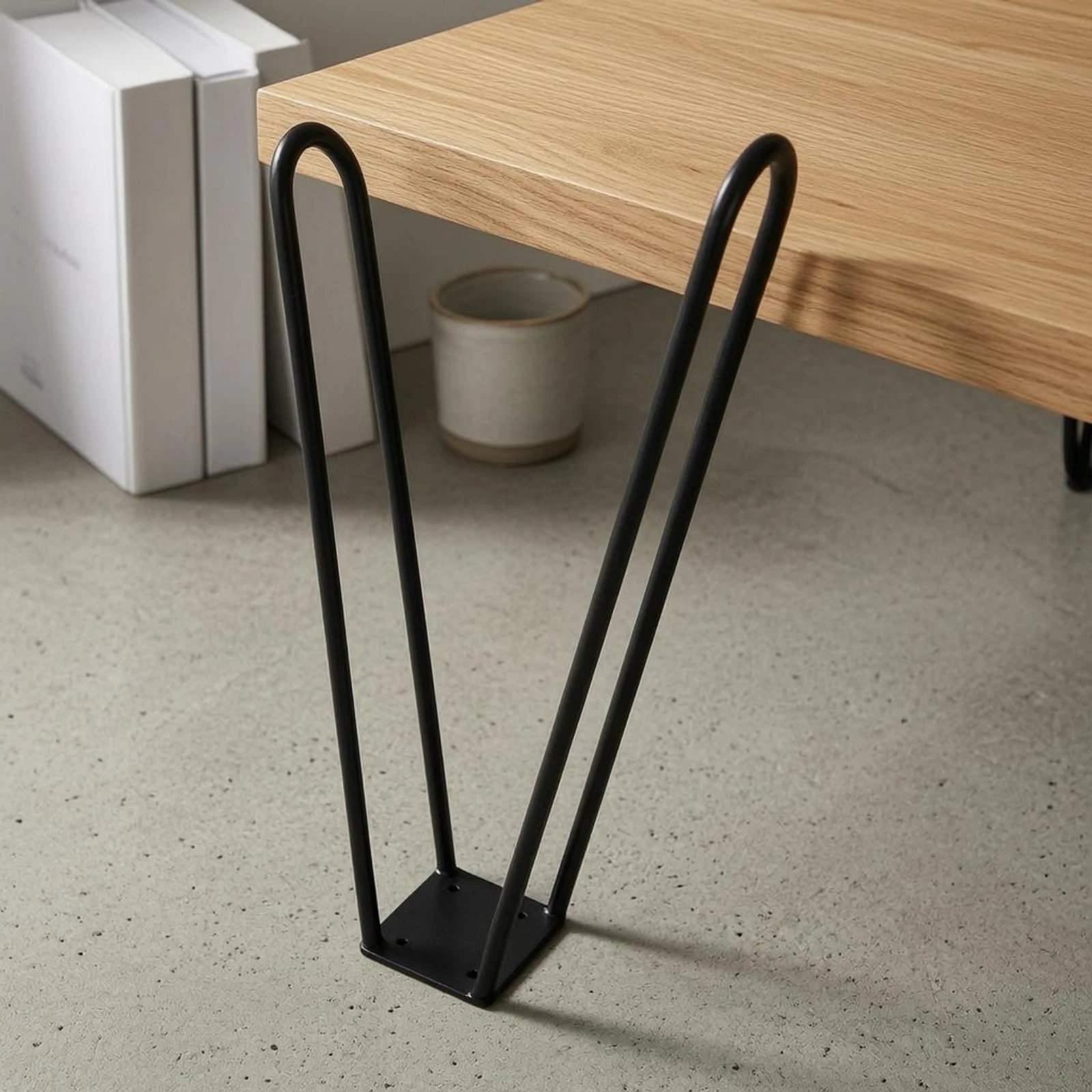 Soporte patas de mesa horquilla con orificios preperforados - imagen 4