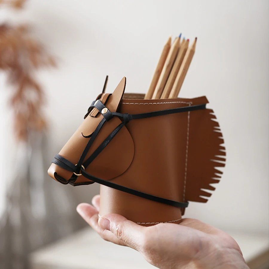 Caja Almacenamiento Decorativa Caballo – Organizador Maquillaje Escritorio - imagen 4