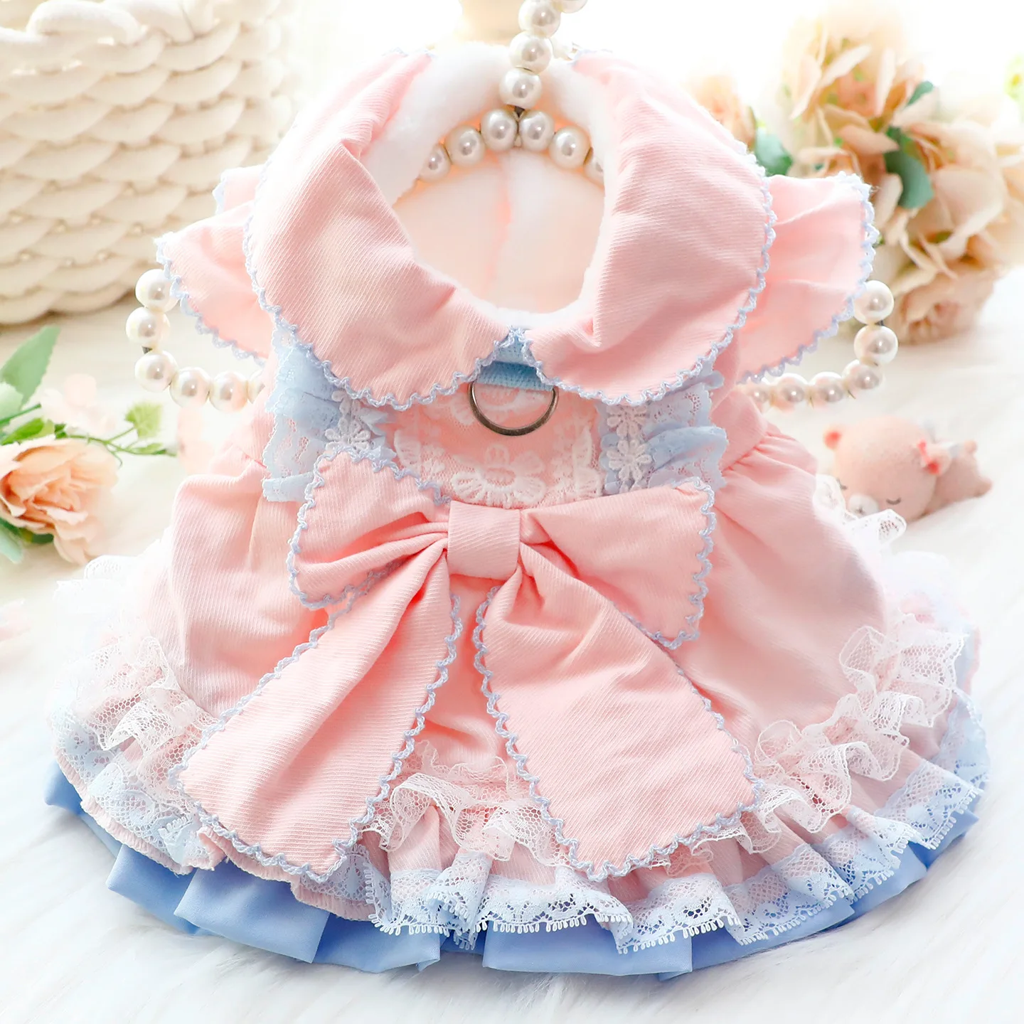 Abrigo-vestido cálido para perros pequeños como el Chihuahua