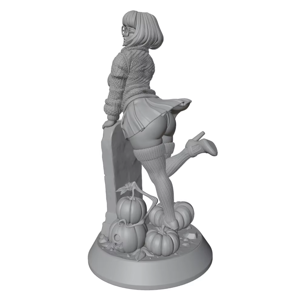 Figurilla de resina en miniatura con temática de Halloween – Coleccionable sin pintar - imagen 3