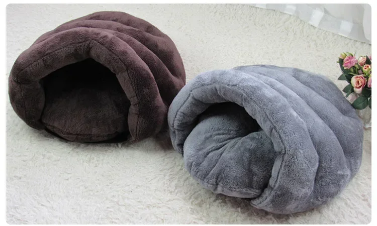 Cama nido felpa vista superior