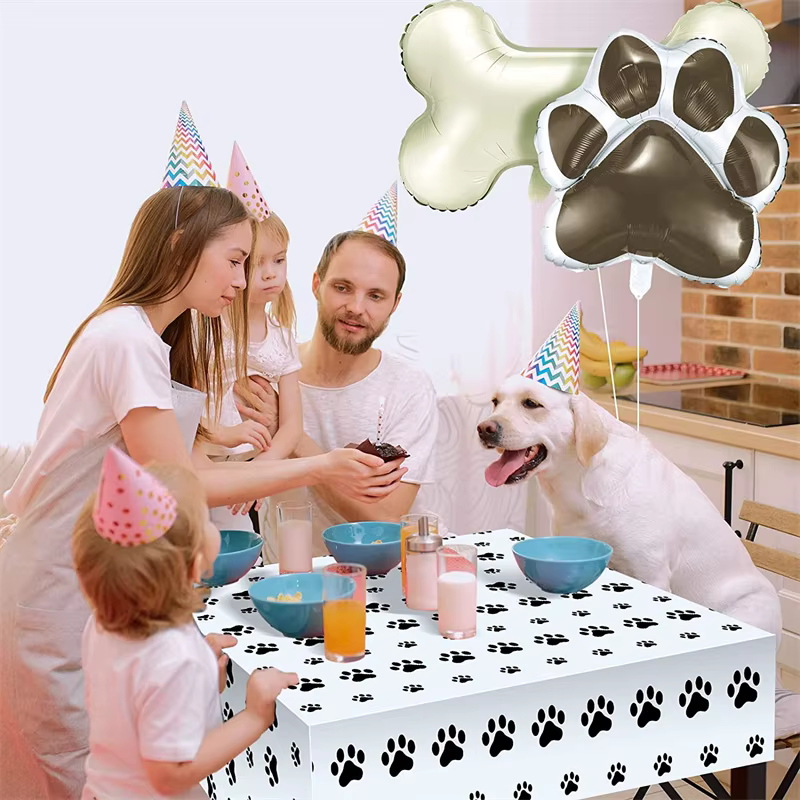 Globos para perros de aluminio con forma hueso – Decoración fiesta - imagen 3