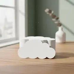 Decoración colgante de papel con nubes para gatos y perros en fiesta