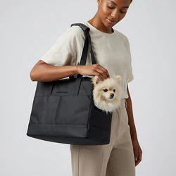 Transportín plegable para perros pequeños – Maletín de viaje con bolsillos