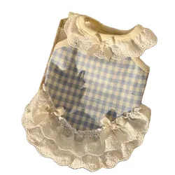 Chaleco de verano transpirable con lazo para perros pequeños y gatos