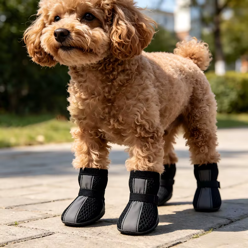 Botines antideslizantes transpirables para perro con tira reflectante - imagen 3