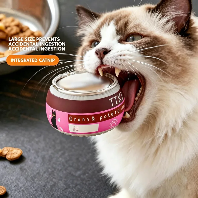 Juguete para gatos con sonido, catnip natural y peluche