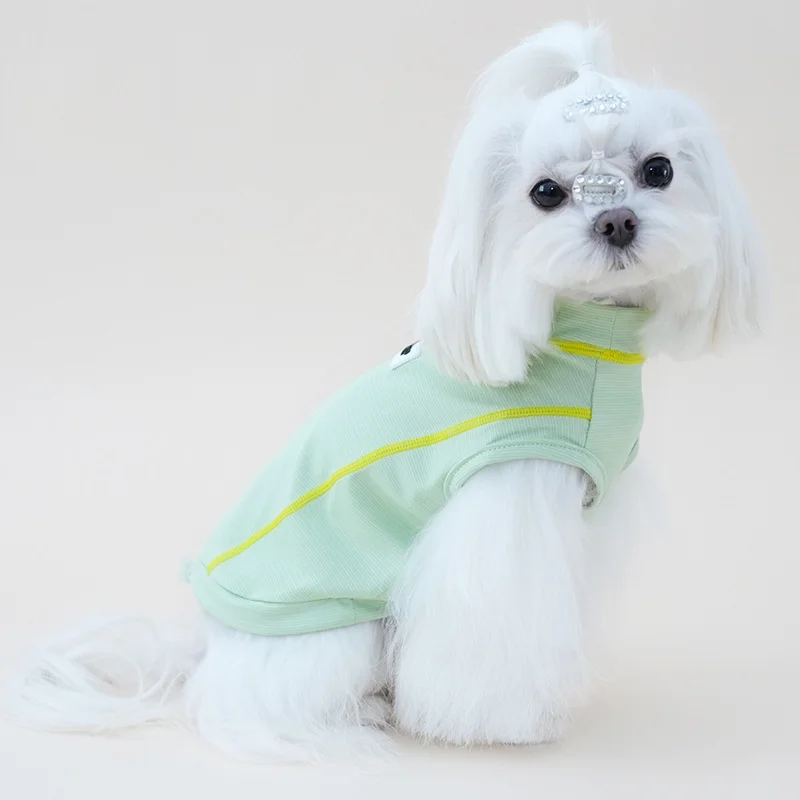 Chaleco ajustado en perro pequeño