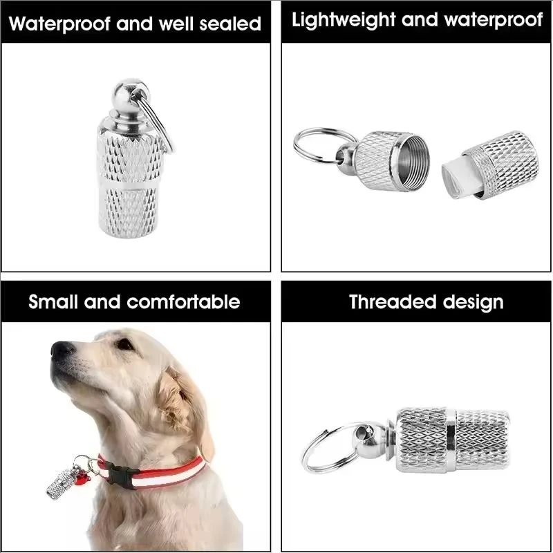 Colgante antipérdida etiqueta metal impermeable para perros y gatos - imagen 3