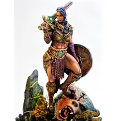 Figura Guerriera Femenina Resina 1/24 – Kit DIY Sin Pintar