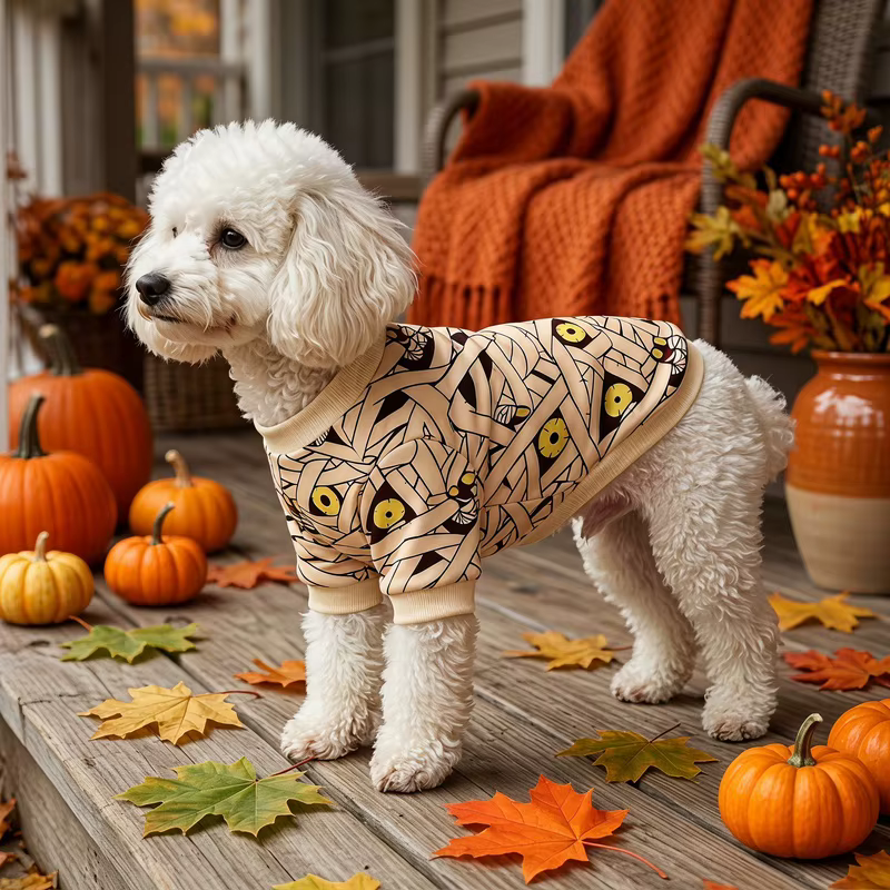 Disfraz Momia Halloween para Perro y Gato - imagen 4