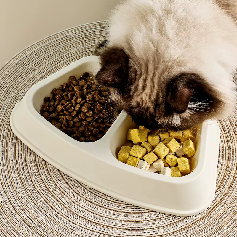 Comedero doble antiderrames para perros y gatos, acero inoxidable - imagen 2
