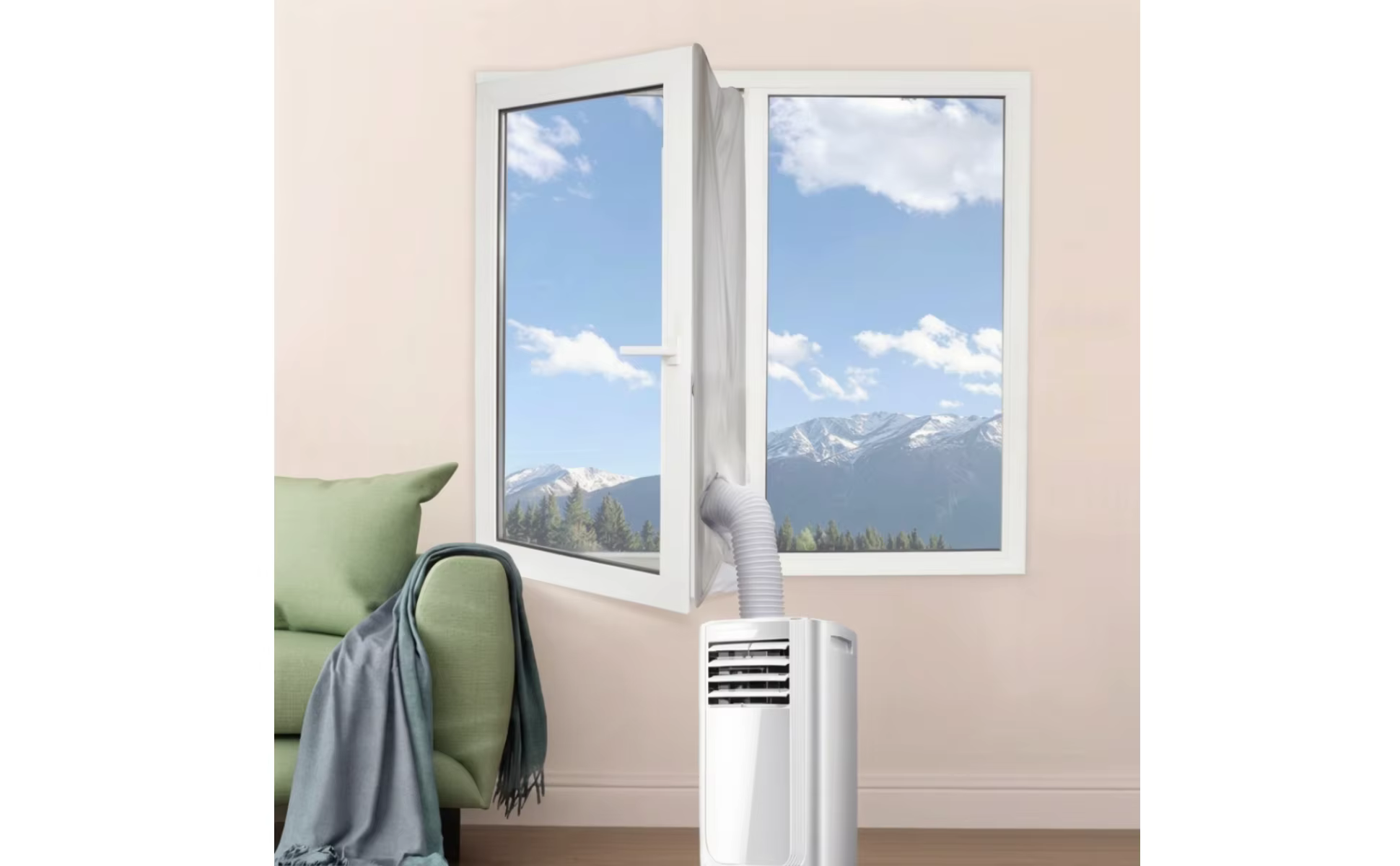 Vista lateral sellado flexible ventana