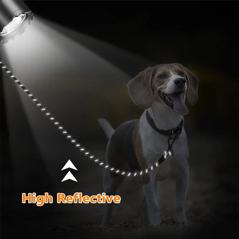 Correa para perro con asa acolchada y doble tracción reflectante - imagen 4