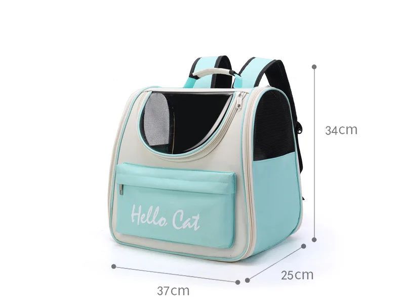 Vista de la mochila transportadora plegable