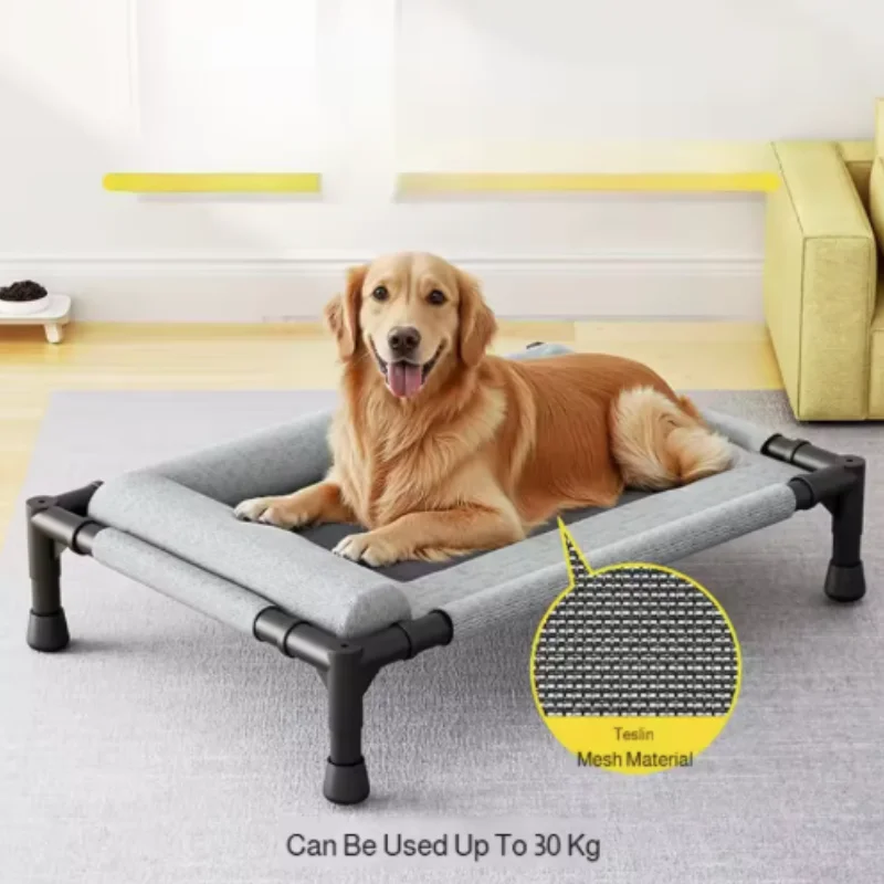 Cama elevada de verano transpirable para gatos y perros, funda lavable - imagen 3