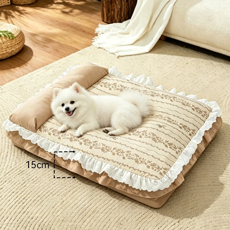 Cama para perros pequeña lavable – Funda extraíble, 4 estaciones - imagen 3