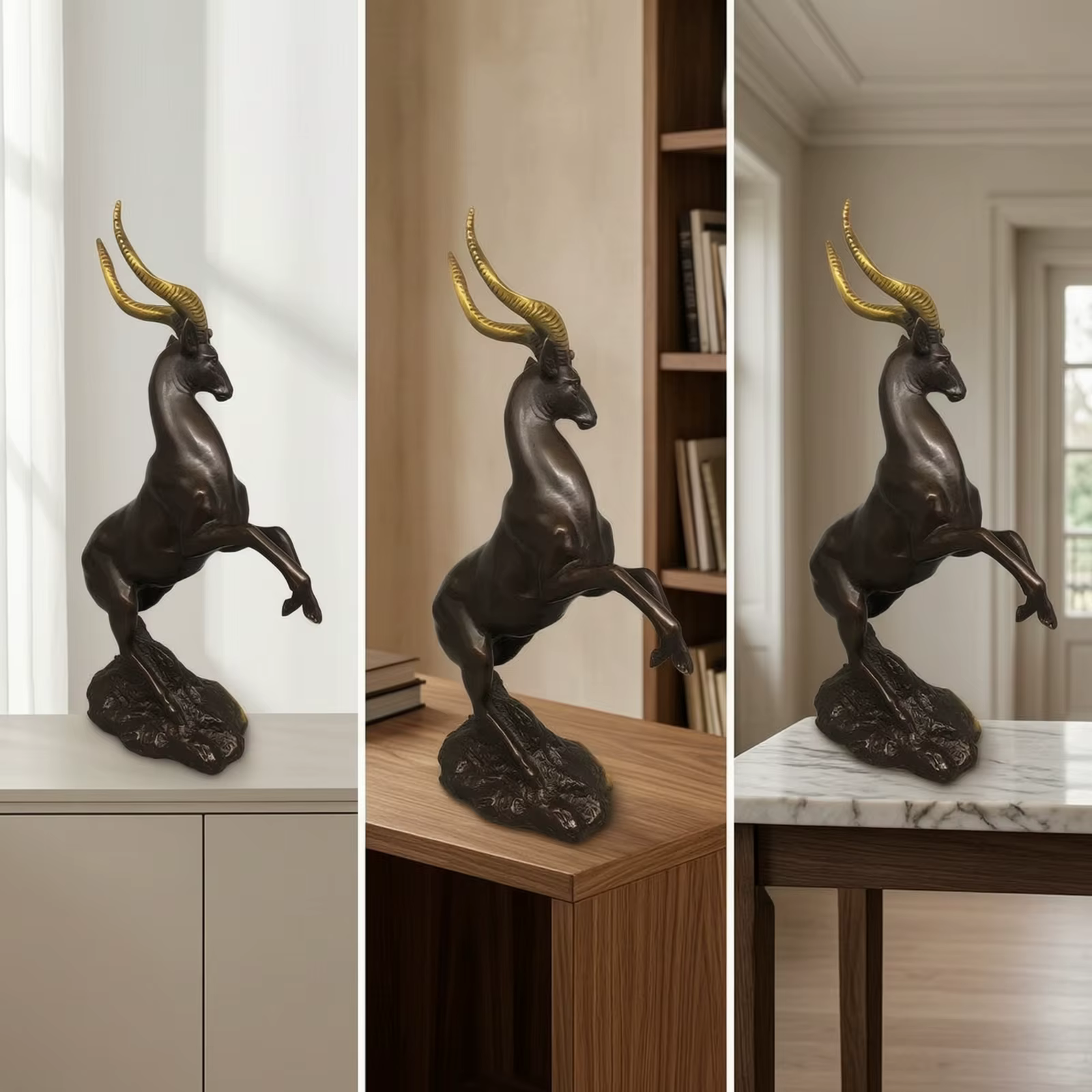 Estatuas decorativas de animales duraderas para sala y entrada - imagen 2