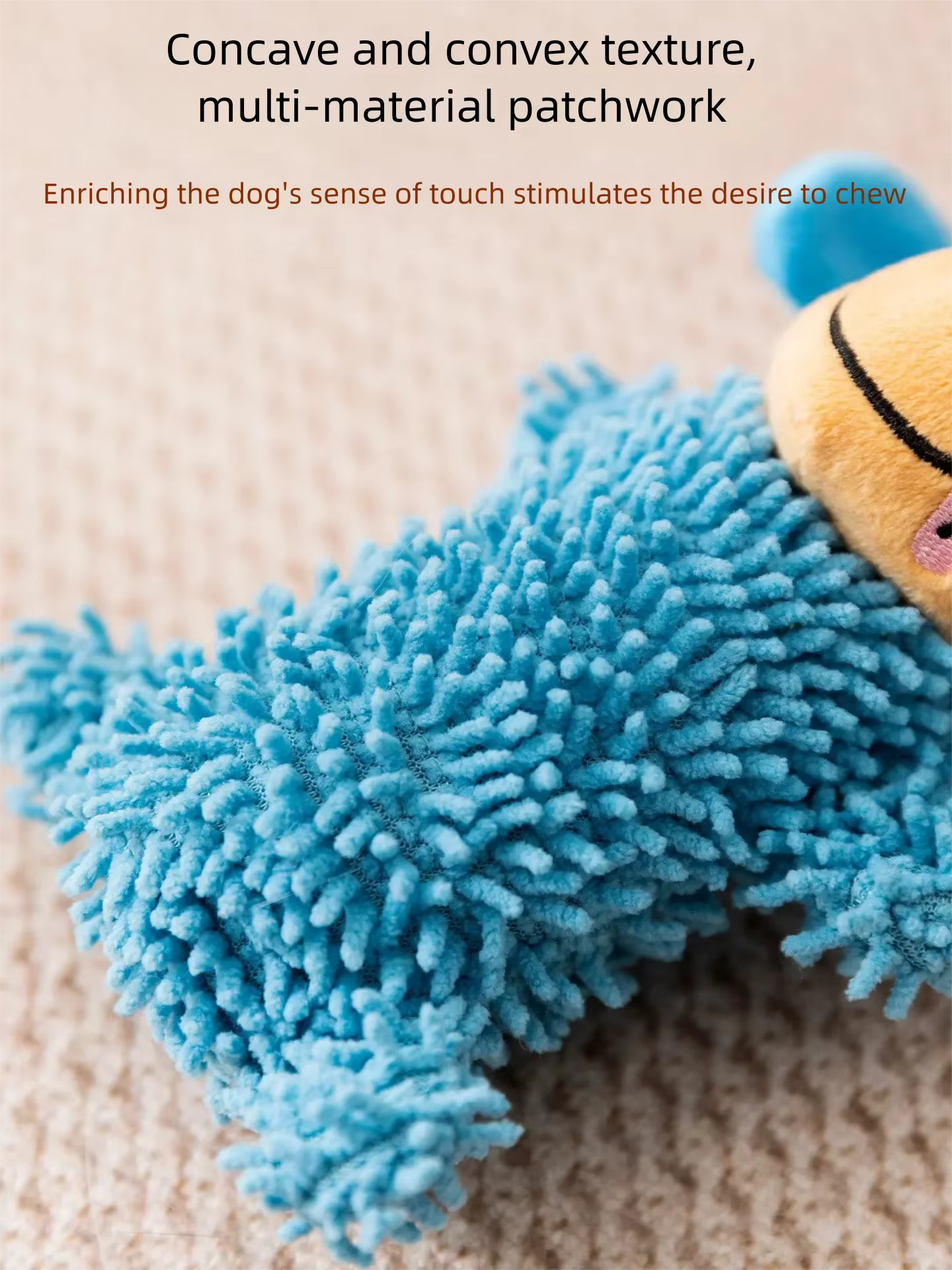 Juguete chirriante de peluche resistente con sonidos para perros - imagen 5