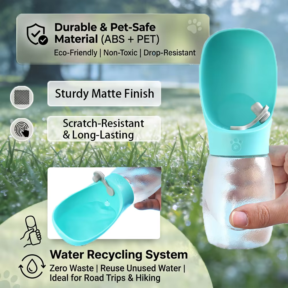 Botella de Agua Portátil para Perros – Bebedero de Viaje Antidesbordamiento - imagen 2
