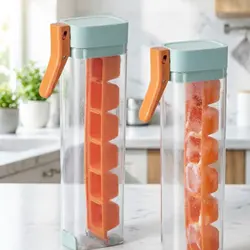 Bandeja de hielo ahorradora de espacio, higiénica para gatos y perros