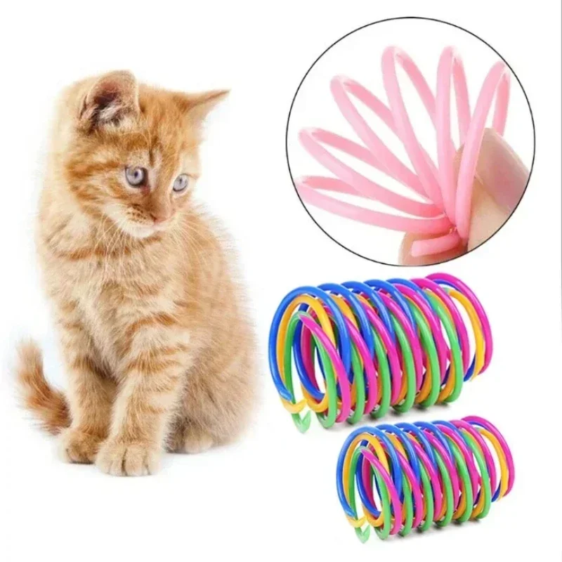 Juguete interactivo con resorte de plástico para gatos de interior - imagen 3