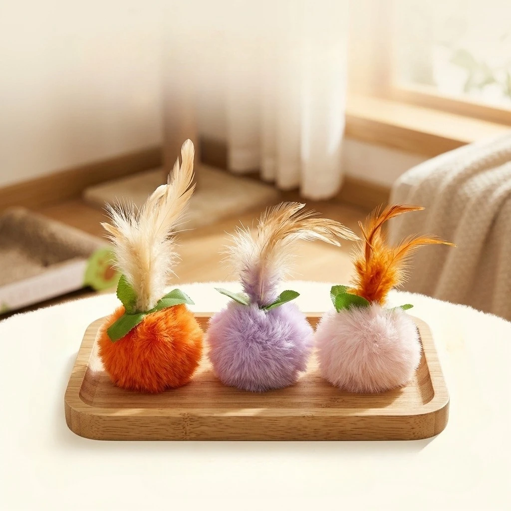 Set de Juguetes Interactivos para Gatos – Varitas, Pelotas y Campana - imagen 5