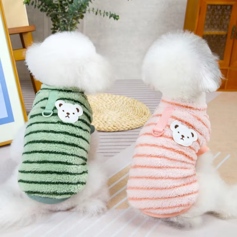 Jersey cálido para perros y gatos pequeños con estampado de oso - imagen 3