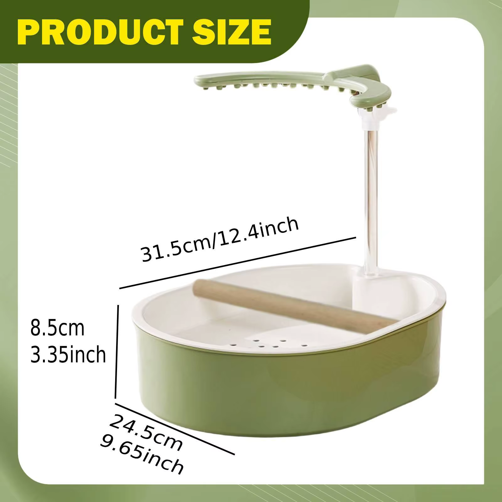 Ducha automática para loros con flujo de agua ajustable - imagen 2