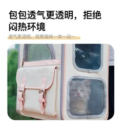 Mochila transportín para gatos y perros – Transpirable y espaciosa