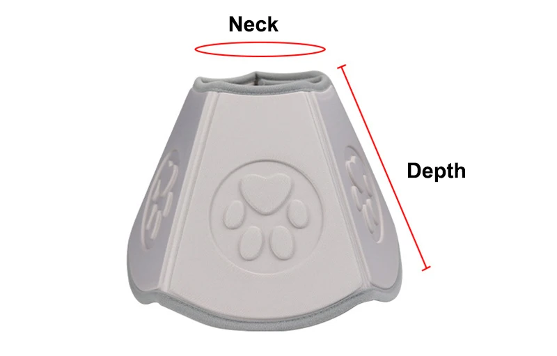 Collar ajustable con cierres de velcro