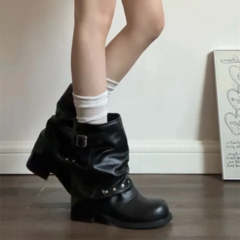 Botas de invierno para perro vintage con hebilla estilo western - imagen 2