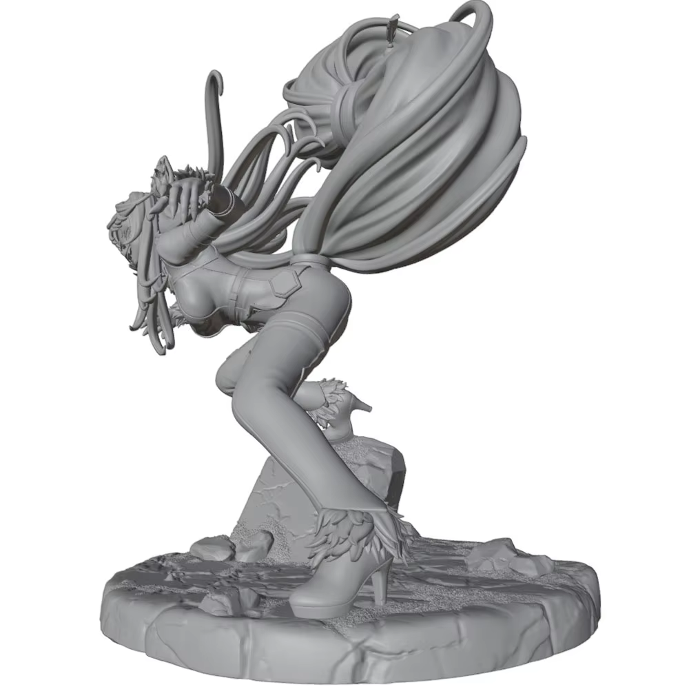 Figura de anime GK gris para gatos y perros, modelo 3D DIY sin pintar - imagen 5