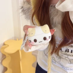 Funda protectora de silicona para AirPods Pro con diseño 3D de gato