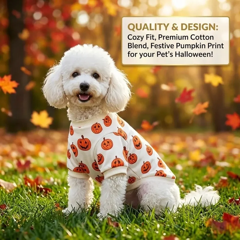 Sudadera disfraz Halloween calabaza para perros pequeños y gatos - imagen 5