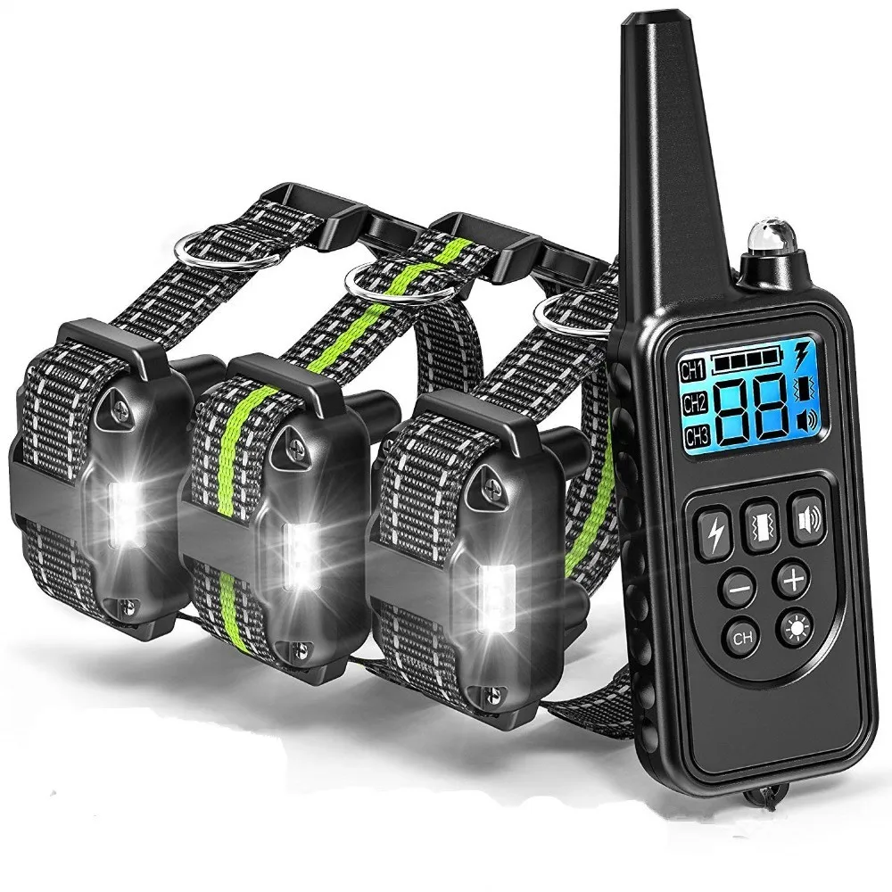 Collar de adiestramiento para perros con control remoto y vibración