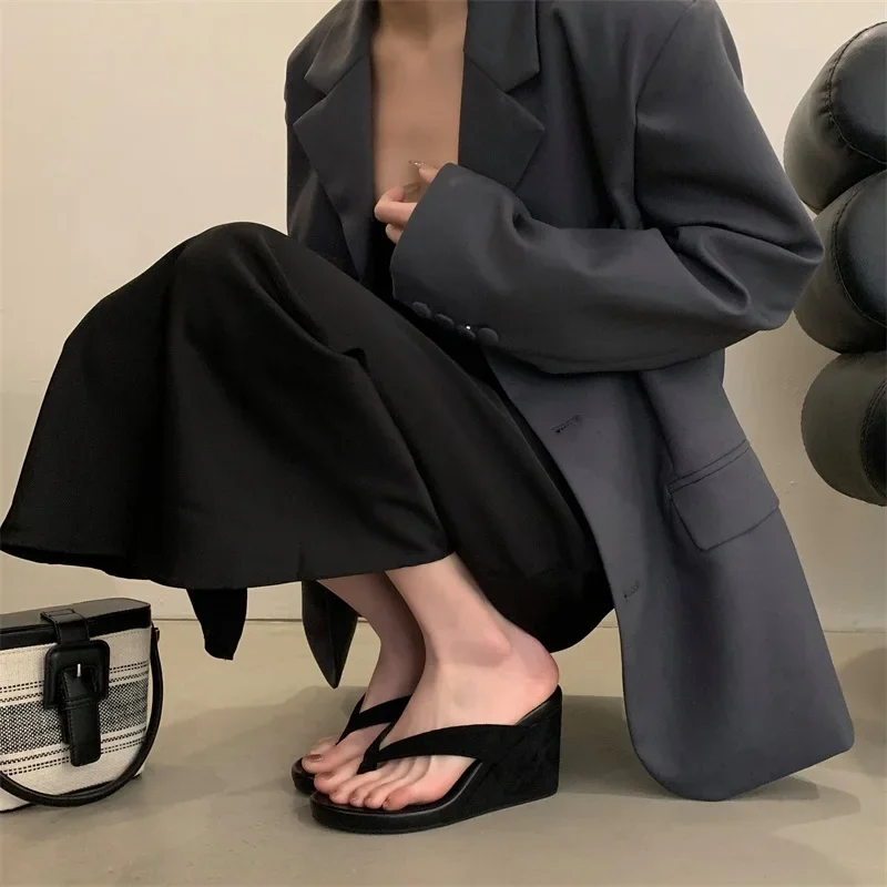 Sandalias Mujer Estampado Leopardo Verano – Chanclas Plataforma Tacón - imagen 5