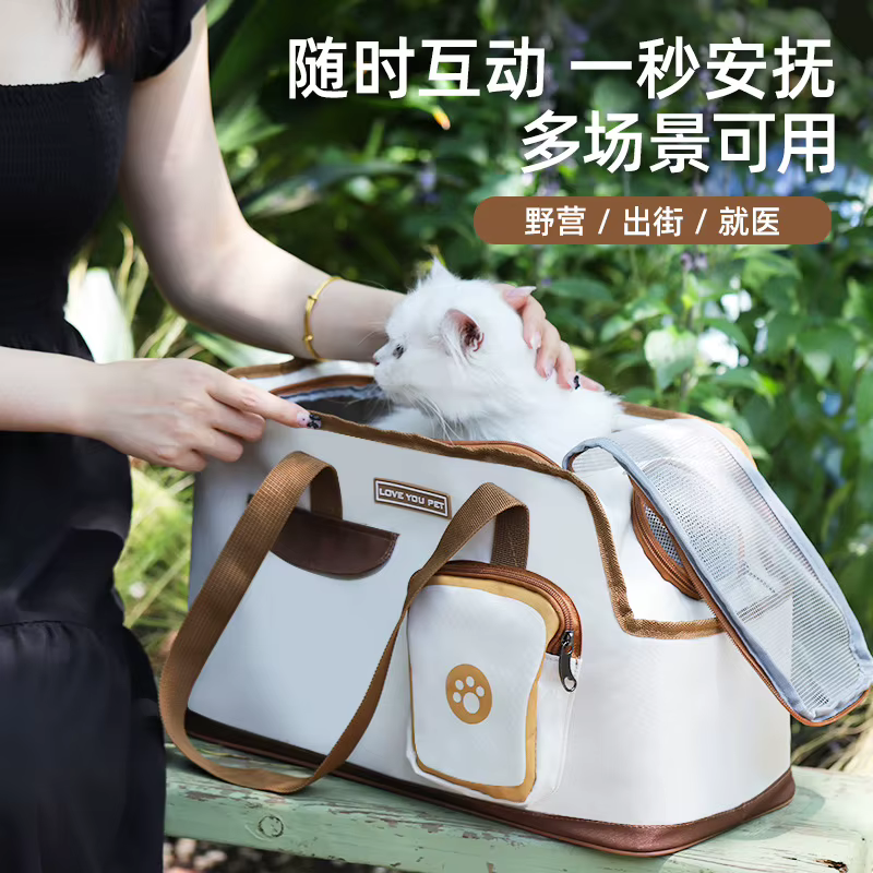 Mochila transportín transpirable para gatos y perros pequeños - imagen 5