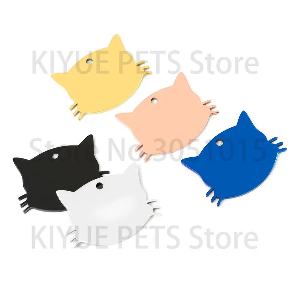 Placa identificación gato personalizada acero inoxidable con espejo - imagen 5