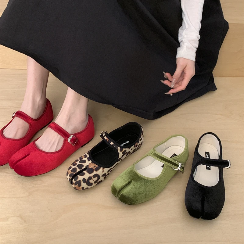 Zapatos Mary Jane mujer planos punta dividida – Casual y vestir - imagen 5