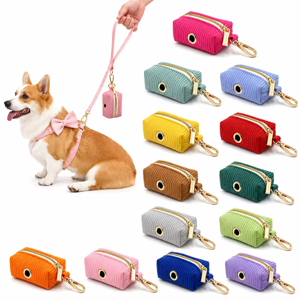 Dispensador de bolsas para perro – Funda para bolsas de caca con cremallera - imagen 5